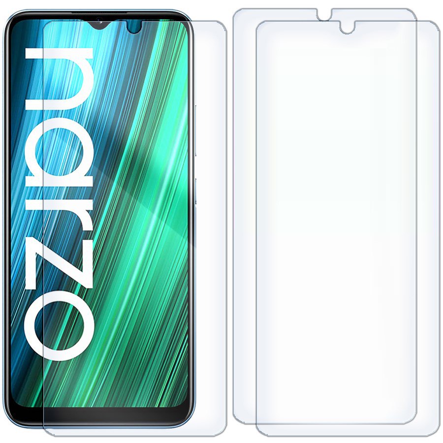 

Комплект из 3-x защитных гибридных стекол для Realme Narzo 50A