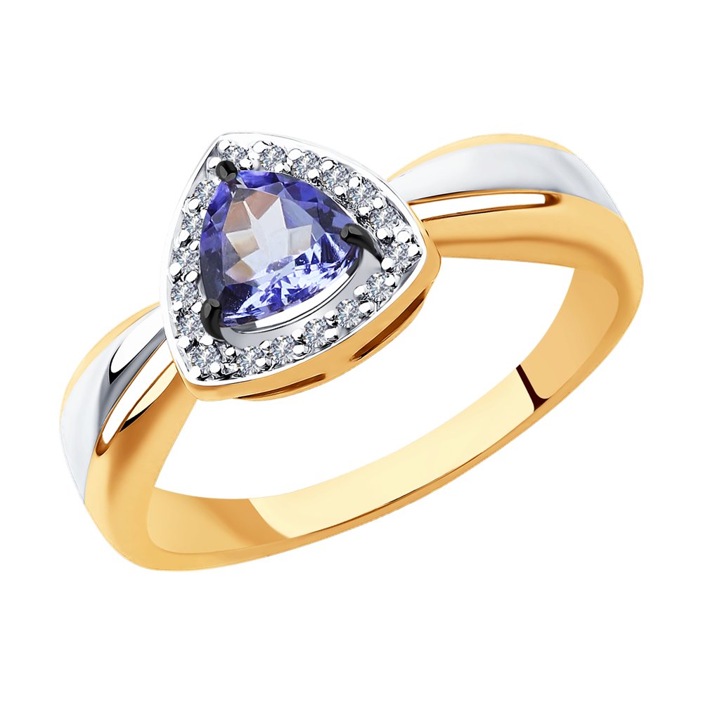 

Кольцо из золота р. , SOKOLOV Diamonds 6014119, бриллиант\танзанит, 6014119