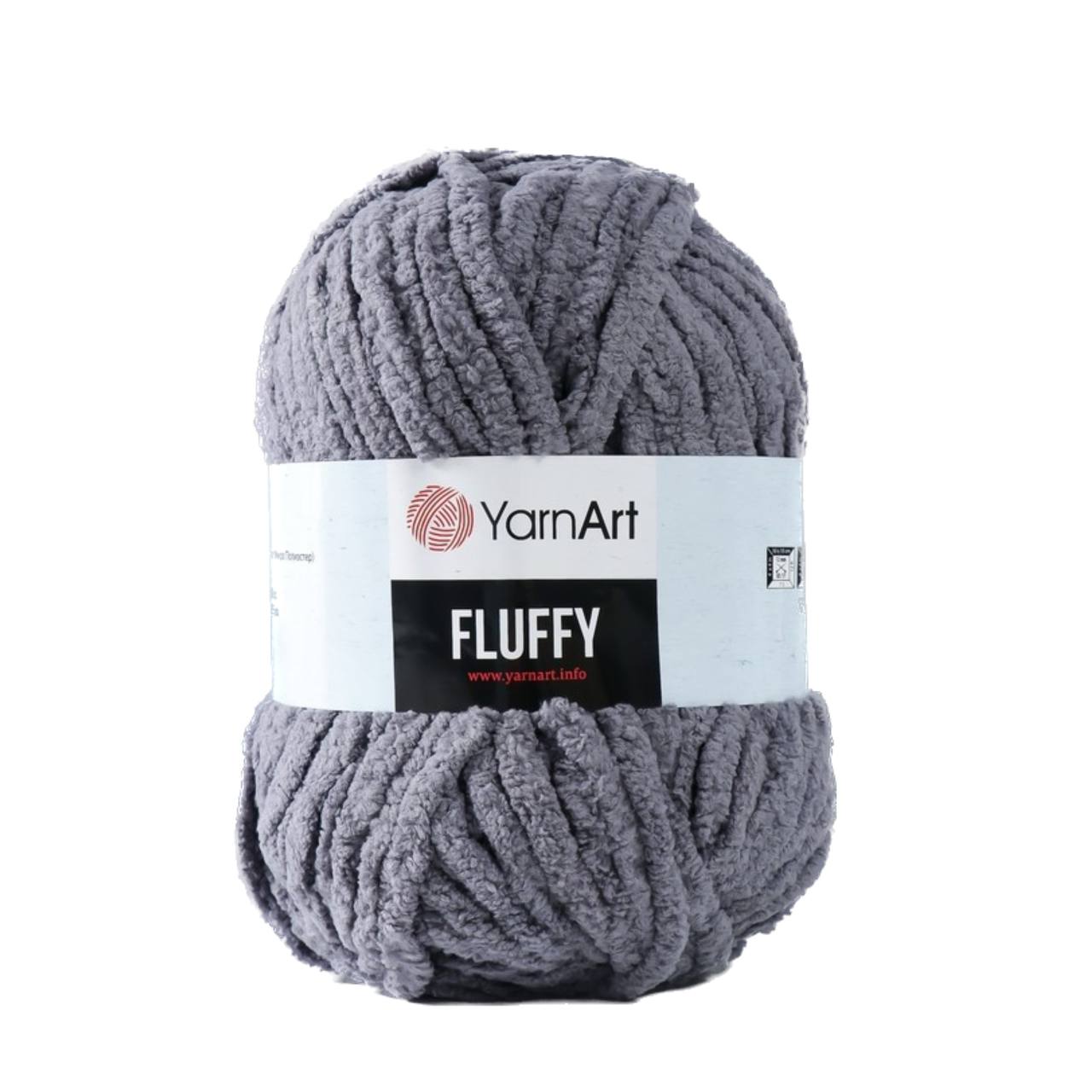 

YarnArt Пряжа "Fluffy" 100% микрополиэстер 70м/150гр (722 серый)