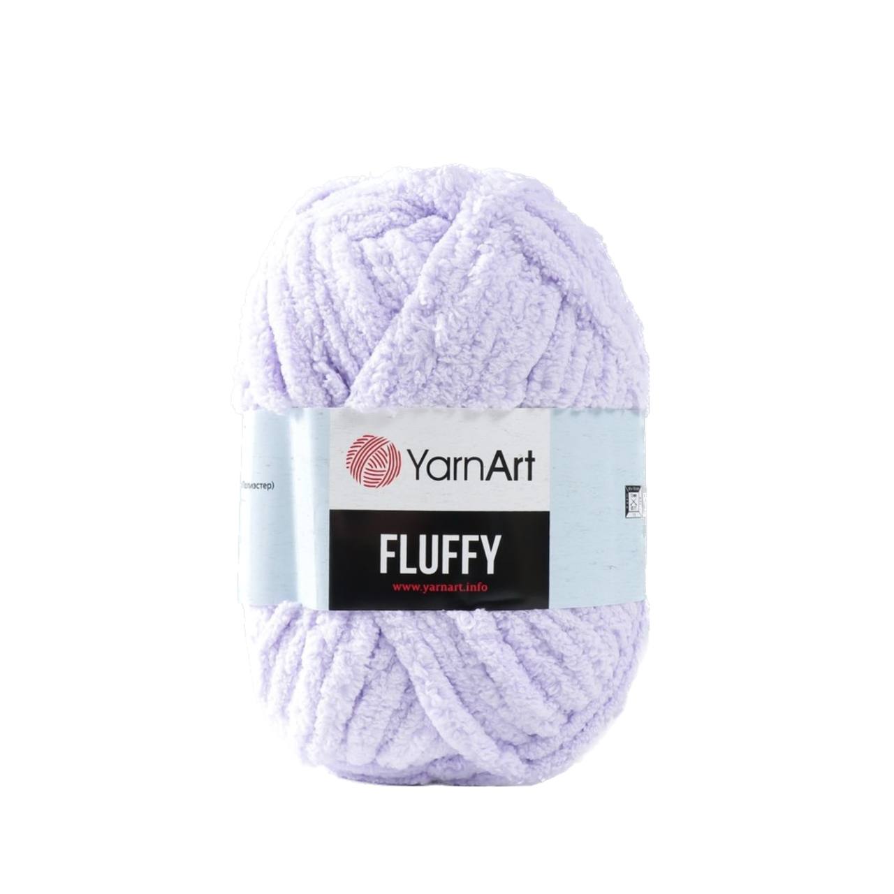 

YarnArt Пряжа "Fluffy" 100% микрополиэстер 70м/150гр (715 сирень), Фиолетовый