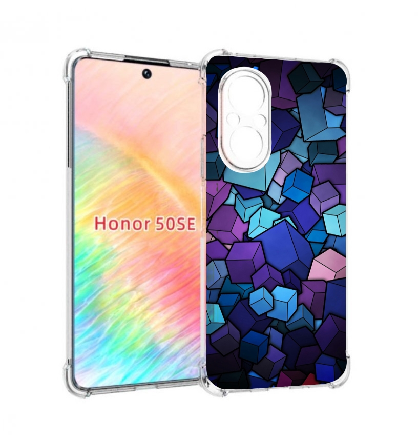 Чехол бампер MyPads лепестки для Honor 50 SE противоударный