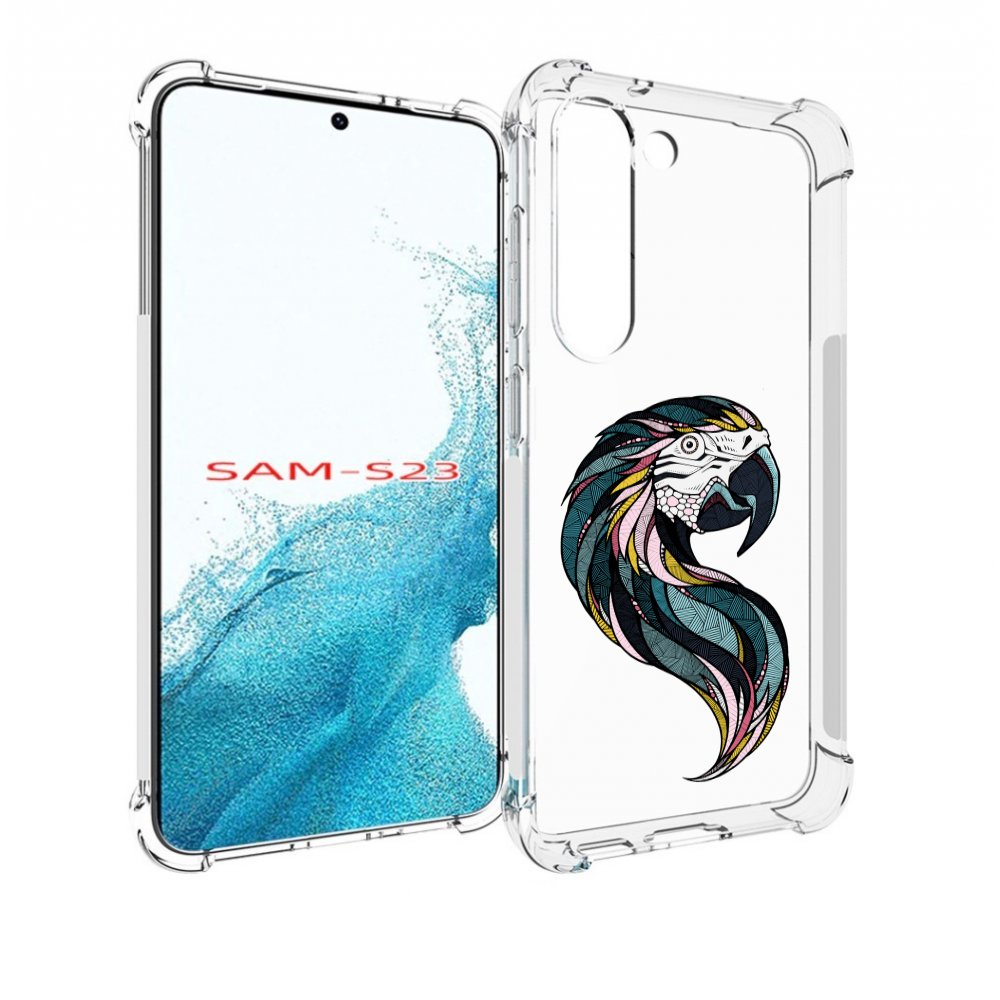 

Чехол MyPads полупопугай для Samsung Galaxy S23, Прозрачный, Tocco