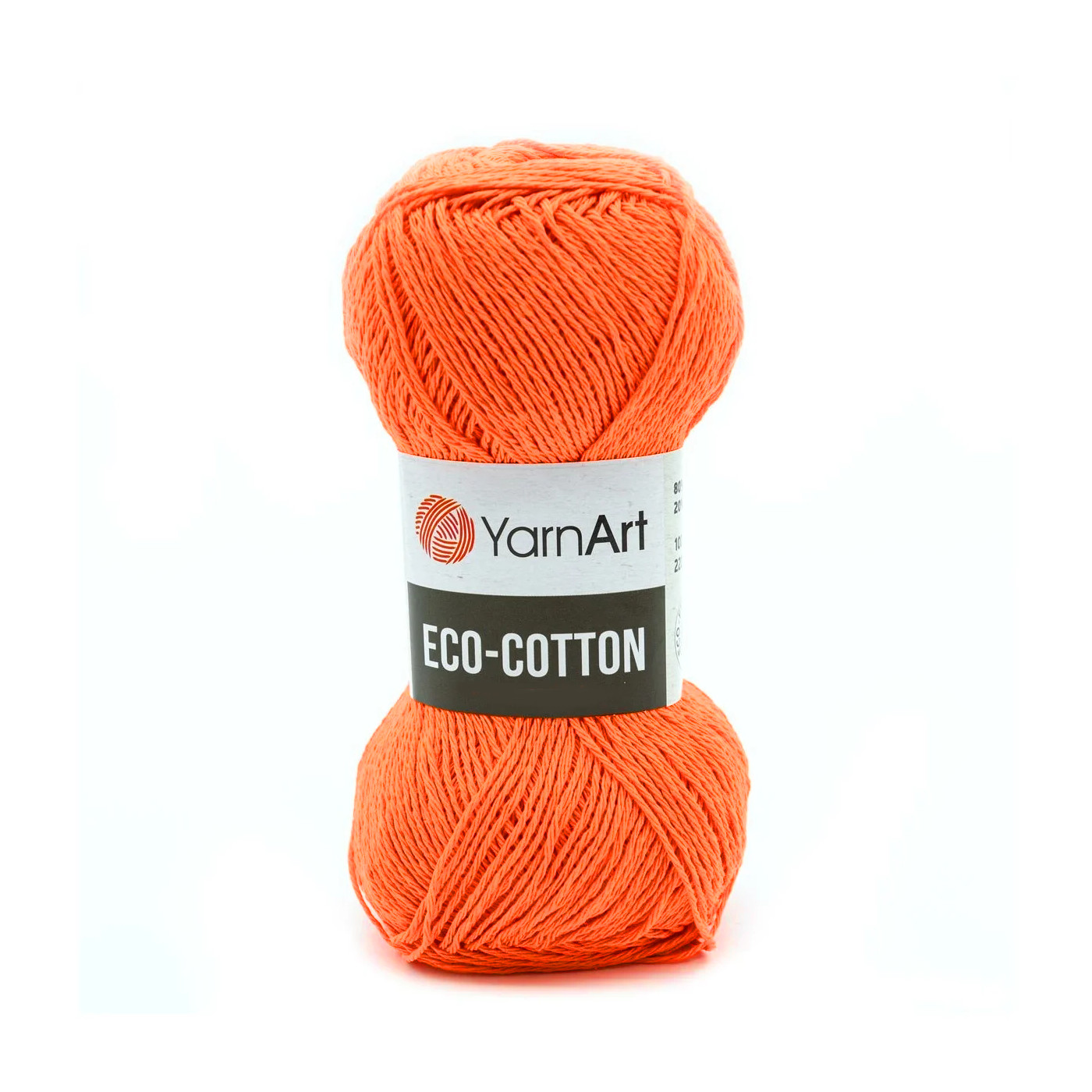 

YarnArt Пряжа "Eco-Cotton" 80% хлопок 20% полиэстер 220м/100гр (800 оранжевый)