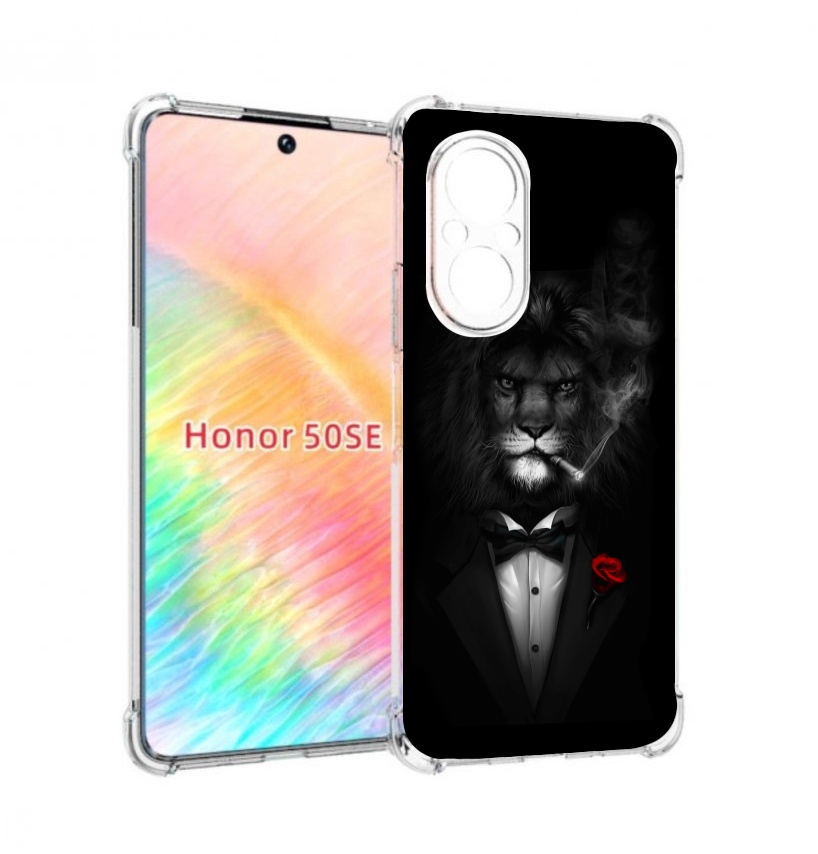 

Чехол бампер MyPads лев-в-темноте-с-сигаретой мужской для Honor, Прозрачный, Tocco