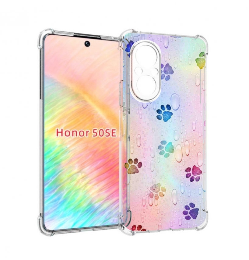 

Чехол бампер MyPads лапки для Honor 50 SE противоударный, Прозрачный, Tocco