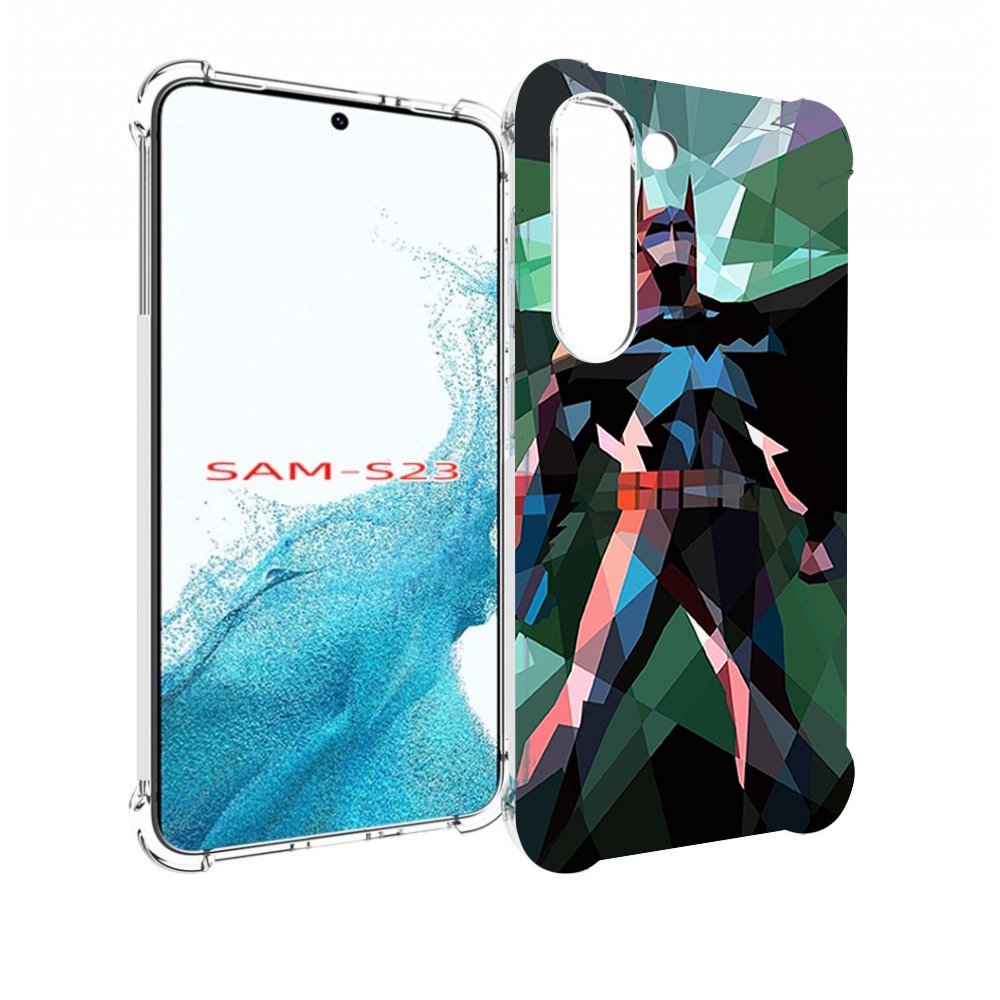 

Чехол MyPads полигональный-бэтмен-арт для Samsung Galaxy S23, Прозрачный, Tocco