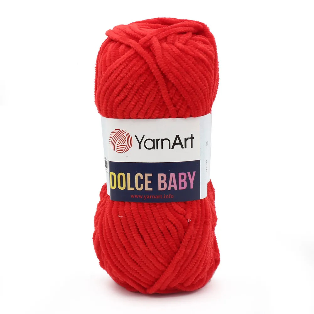 

YarnArt Пряжа "Dolce Baby" 100% микрополиэстер 85м/50 гр (748 красный)