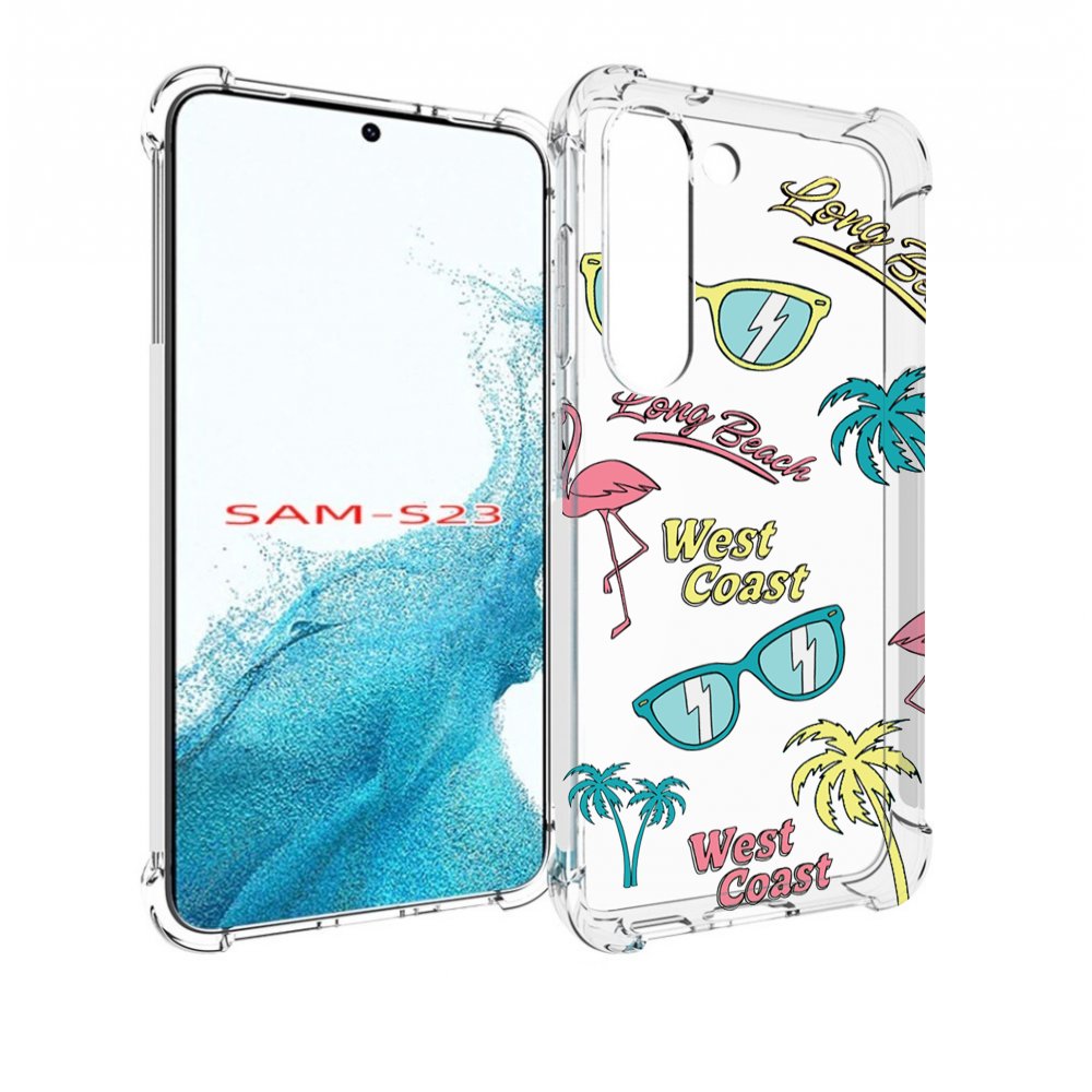 

Чехол MyPads пляжные-декорации для Samsung Galaxy S23, Прозрачный, Tocco