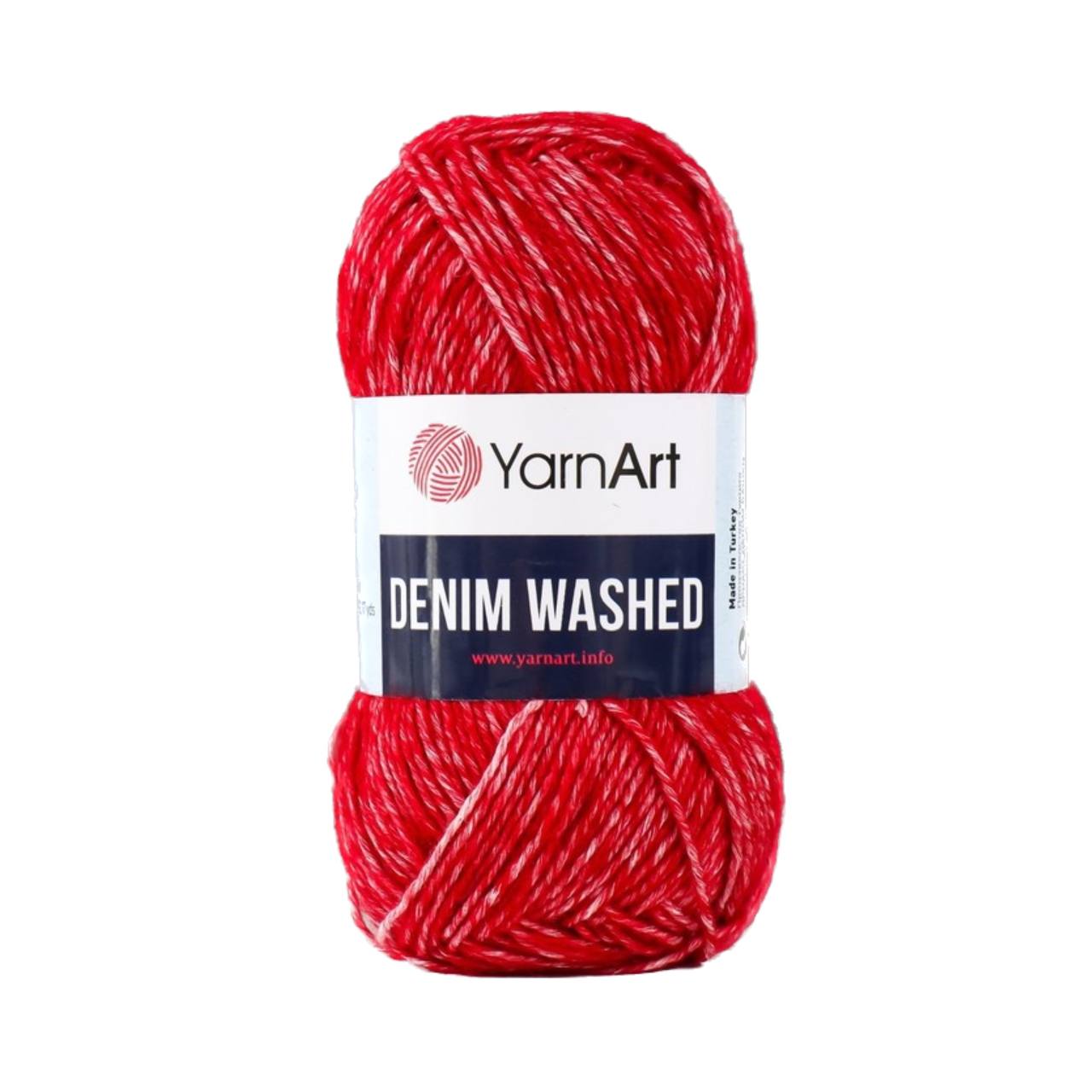 

YarnArt Пряжа "Denim Washed" 30% акрил 70% хлопок 130м/50гр (918 бордо), Бордовый