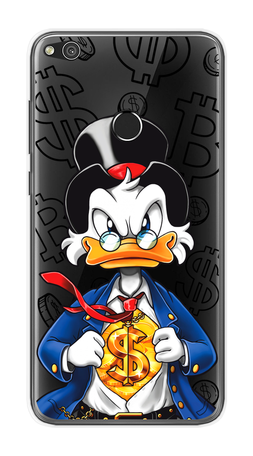 

Чехол на Honor 8 Lite/Huawei P8 Lite "Scrooge Goldman", Черный;белый;синий, 63950-1