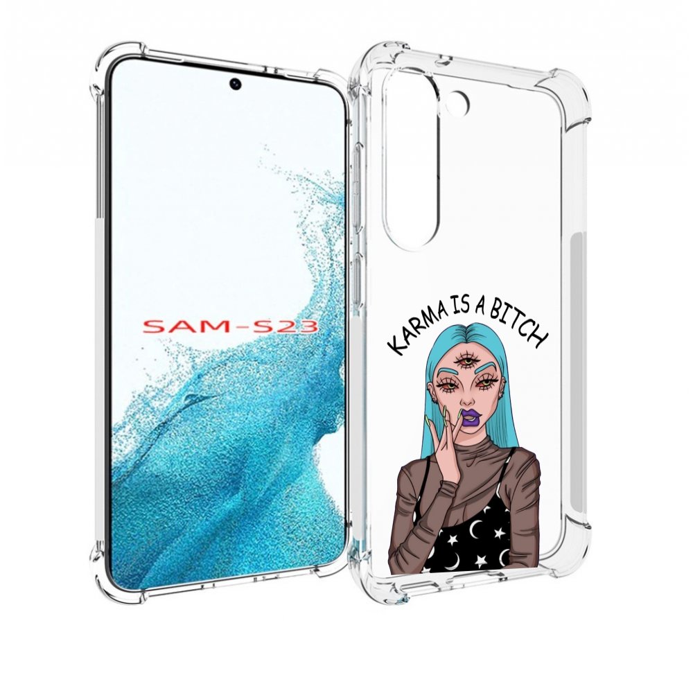 

Чехол MyPads плохая-карма женский для Samsung Galaxy S23, Прозрачный, Tocco
