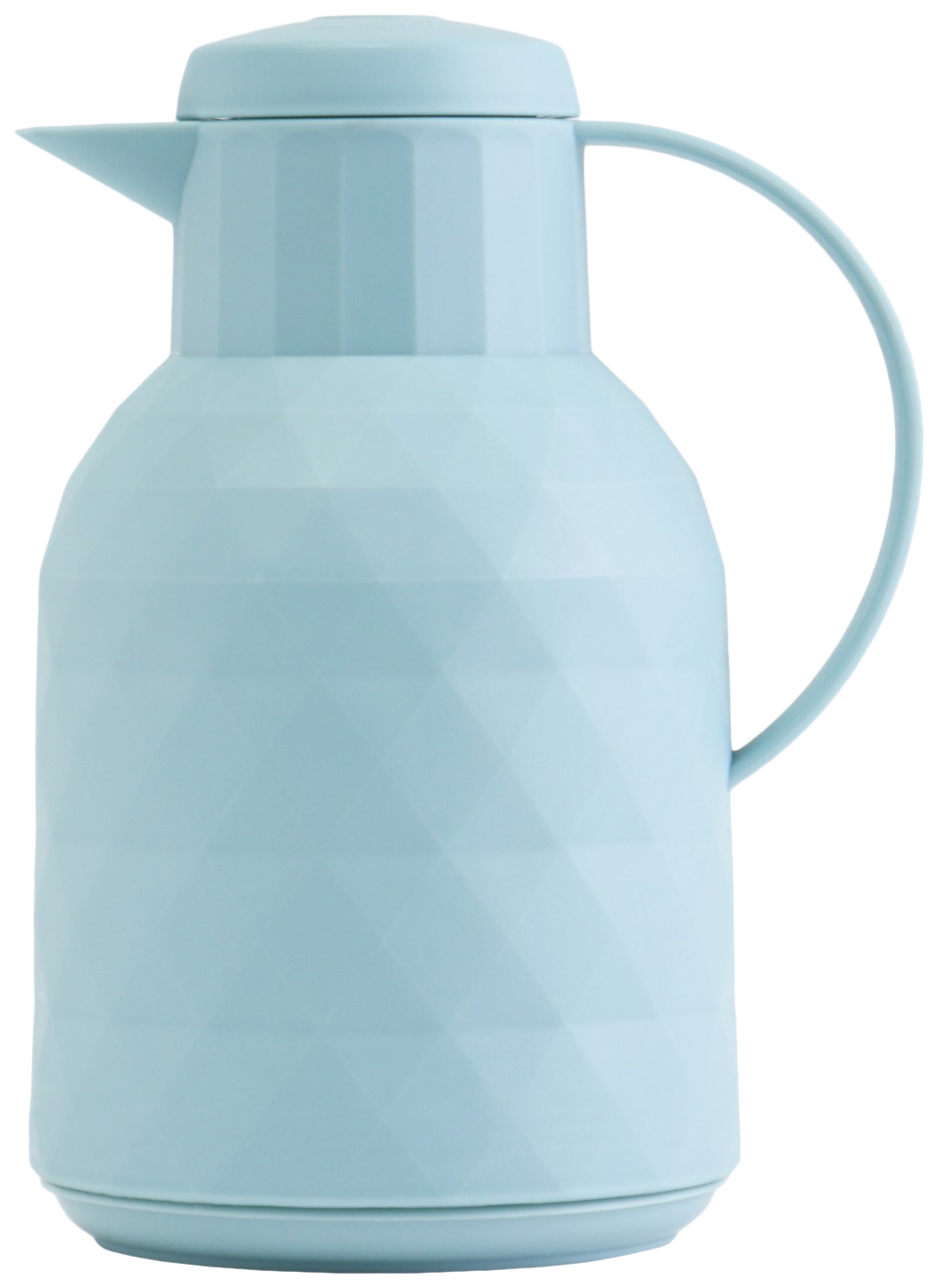 

Термос-кофейник 1 л, сохраняет тепло 24 ч, стеклянная колба, бирюзовый, Голубой