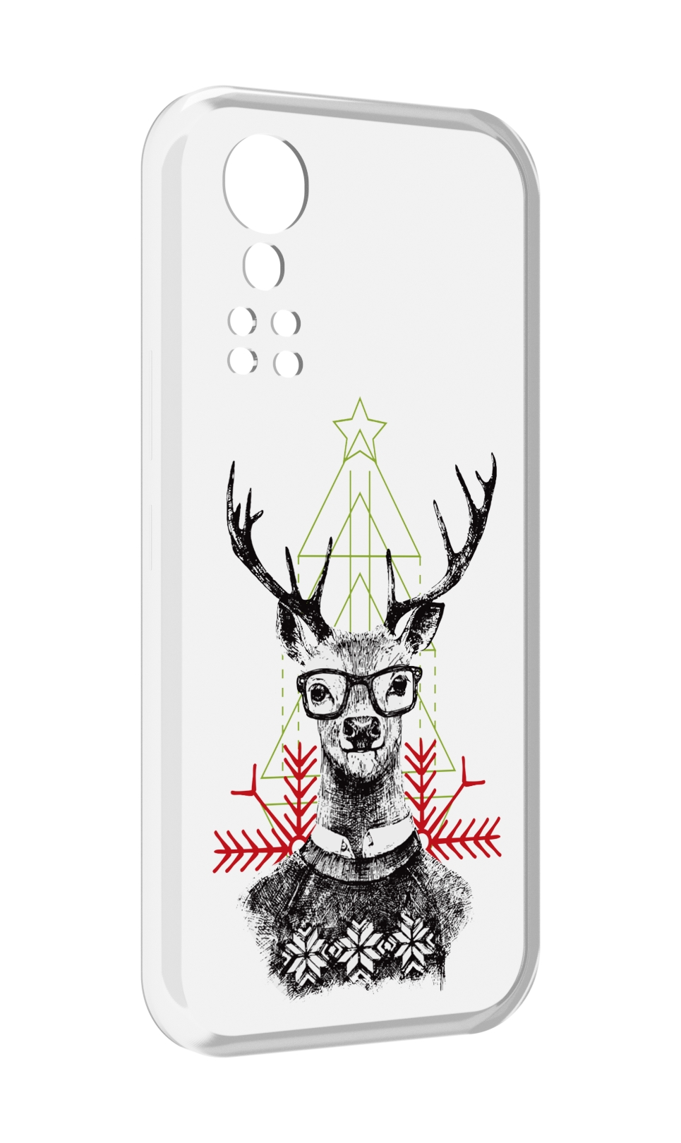 

Чехол MyPads умный олень для ZTE Axon 30 5G / Axon 30S, Прозрачный, Tocco