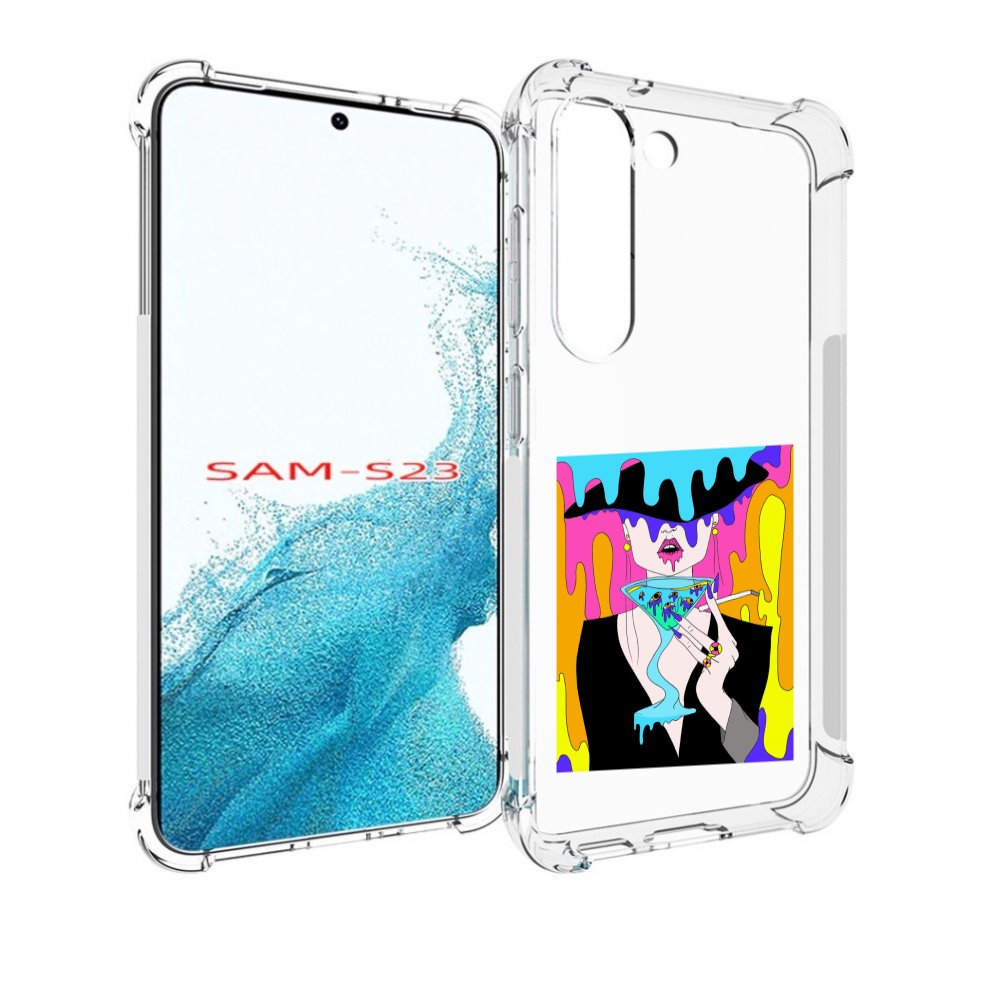 

Чехол MyPads плавленая девушка акварель женский для Samsung Galaxy S23, Прозрачный, Tocco