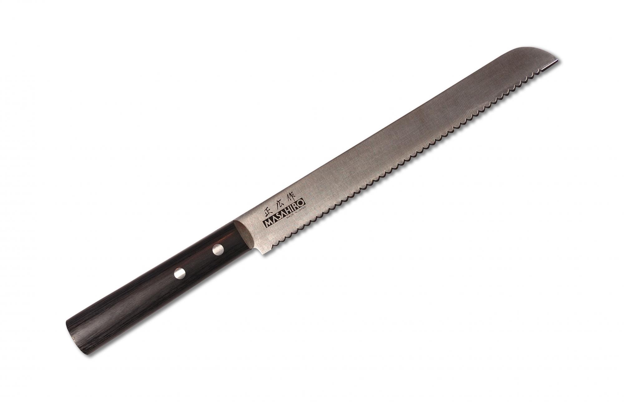 Японский кухонный нож для хлеба Masahiro 210 мм 35846