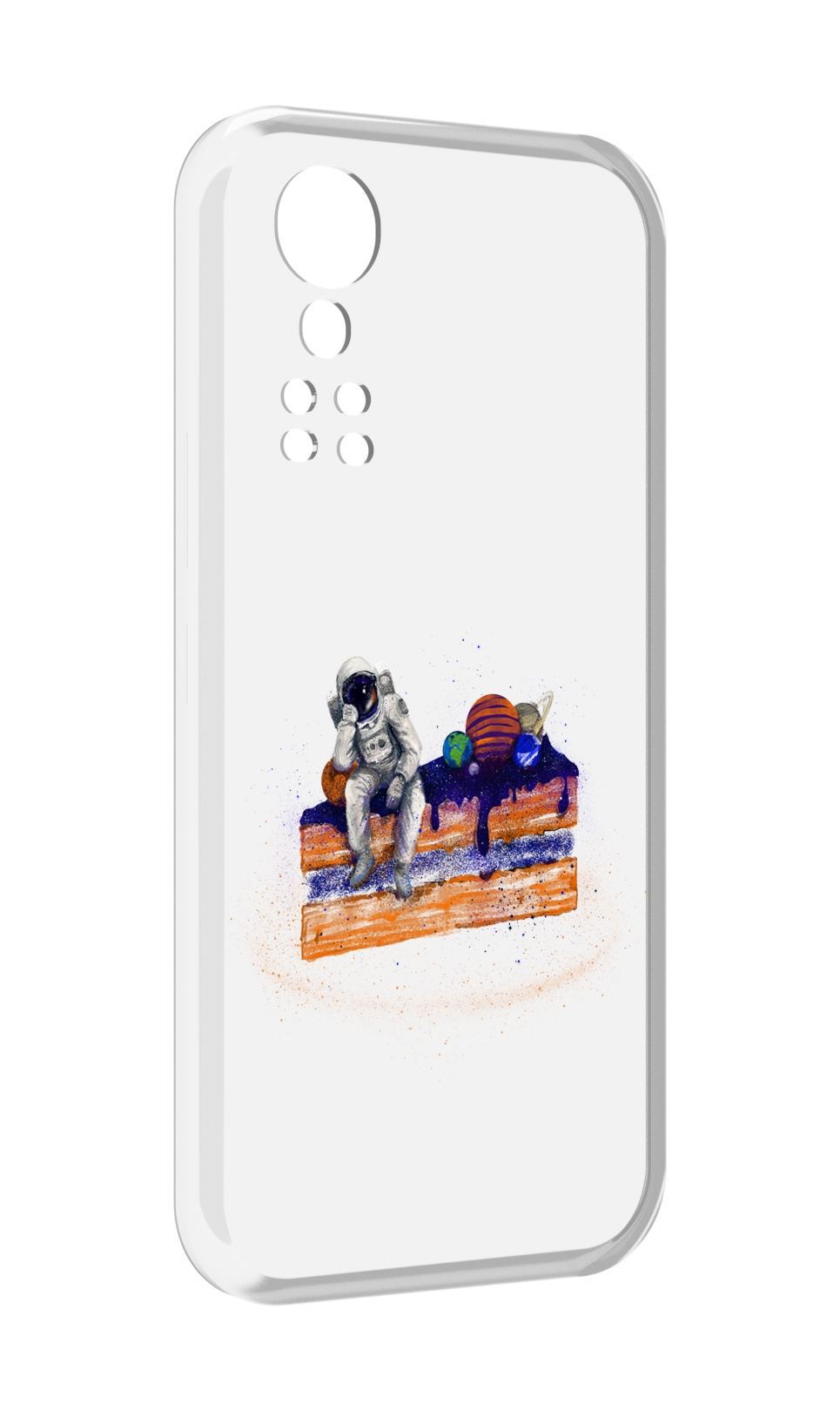 

Чехол MyPads торт с планетами для ZTE Axon 30 5G / Axon 30S, Прозрачный, Tocco