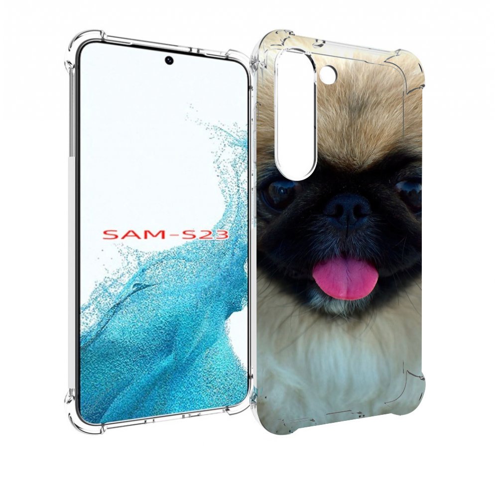

Чехол MyPads пекинез для Samsung Galaxy S23, Прозрачный, Tocco