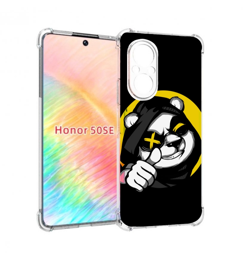 

Чехол бампер MyPads крутая пандочка ок для Honor 50 SE противоуд, Прозрачный, Tocco