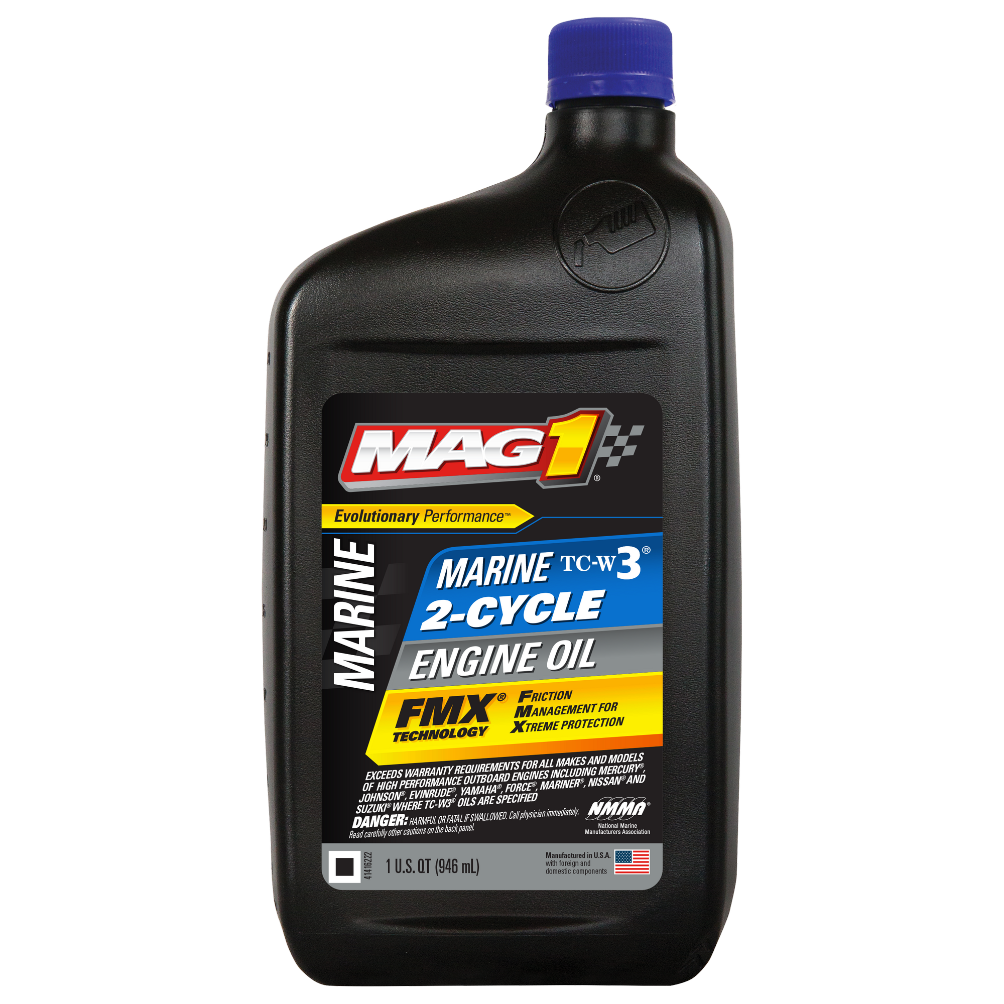 Моторное масло MAG 1 MAG00609 TC-W3 двухтактное 2-CYCLE 0,946л