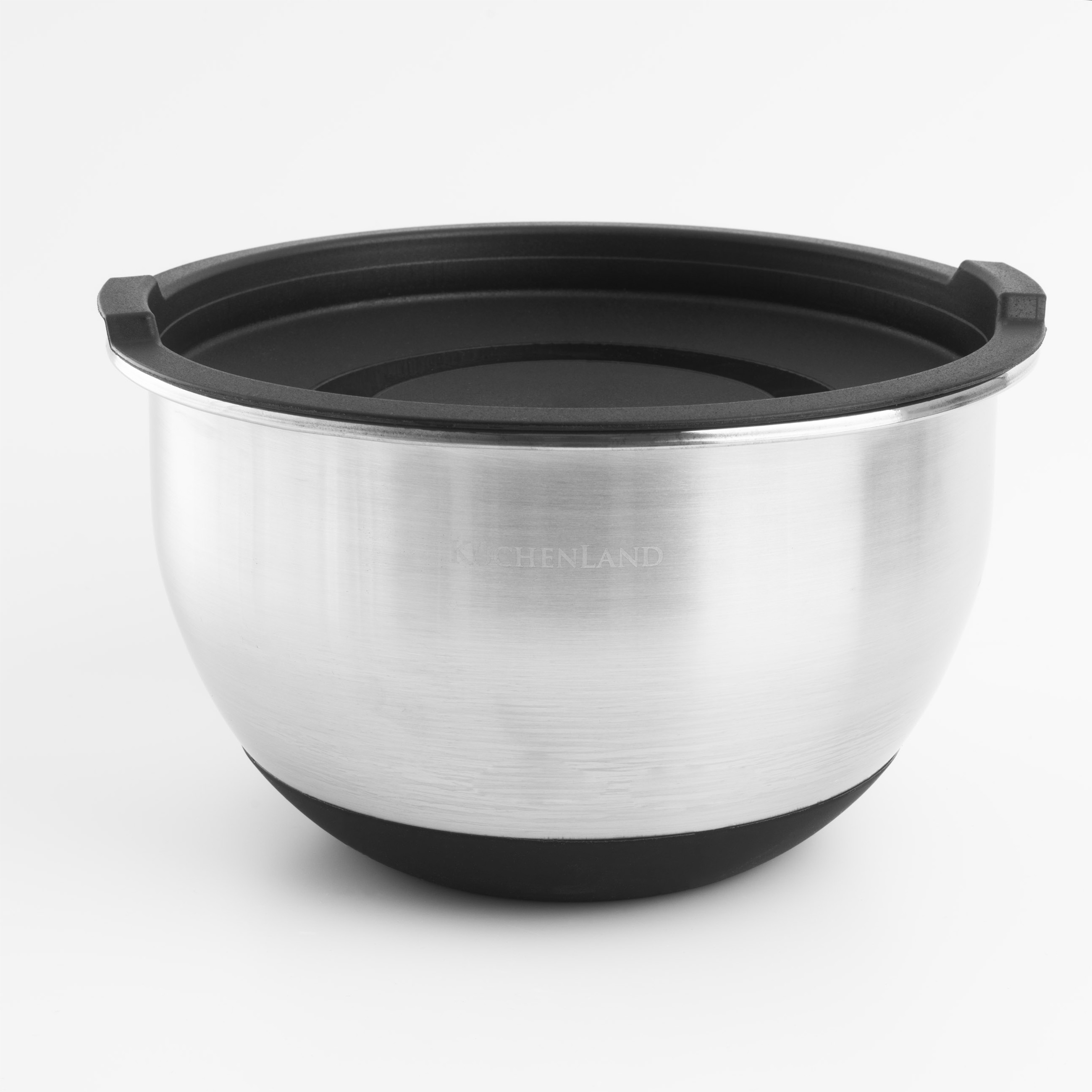 

Миска, 1,5 л, с крышкой, сталь/пластик, черная, Black style