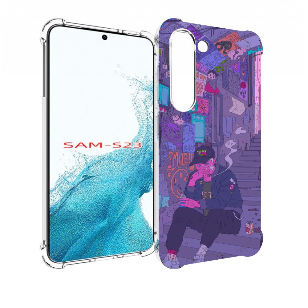 

Чехол MyPads парень в подъезде мультик для Samsung Galaxy S23, Прозрачный, Tocco