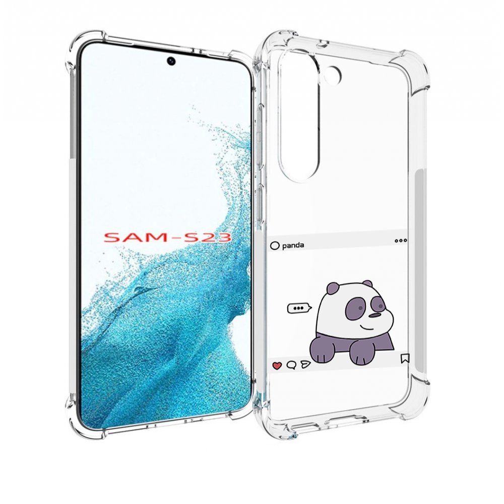 

Чехол MyPads пандочка-фотка для Samsung Galaxy S23, Прозрачный, Tocco