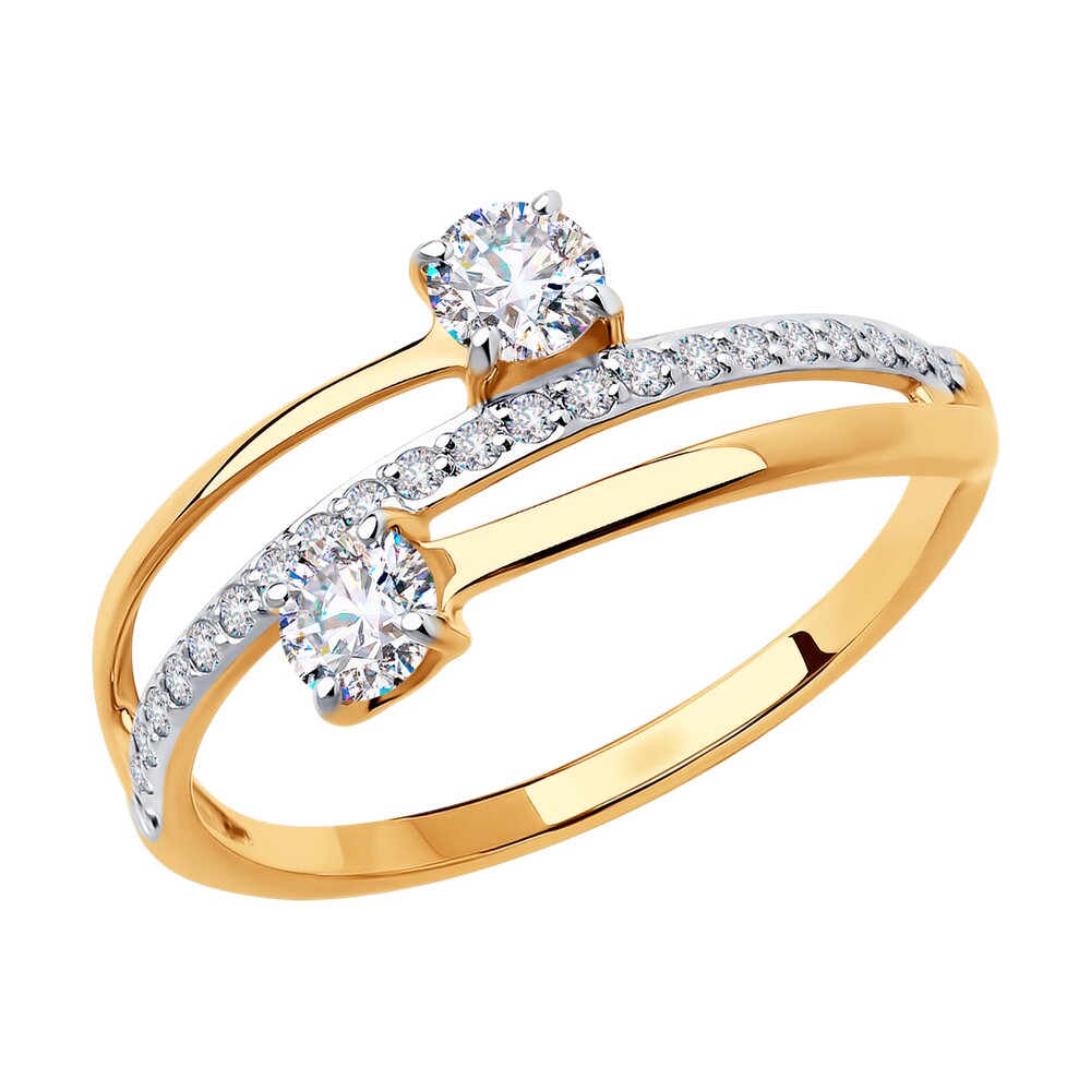 

Кольцо из золота р. 16,5 Diamant 51-110-00623-1, фианит, 51-110-00623-1