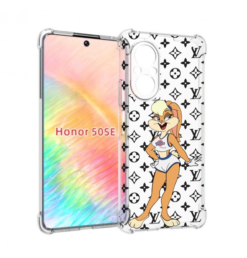 

Чехол бампер MyPads красивый-принт-на-чехол женский для Honor 50, Прозрачный, Tocco