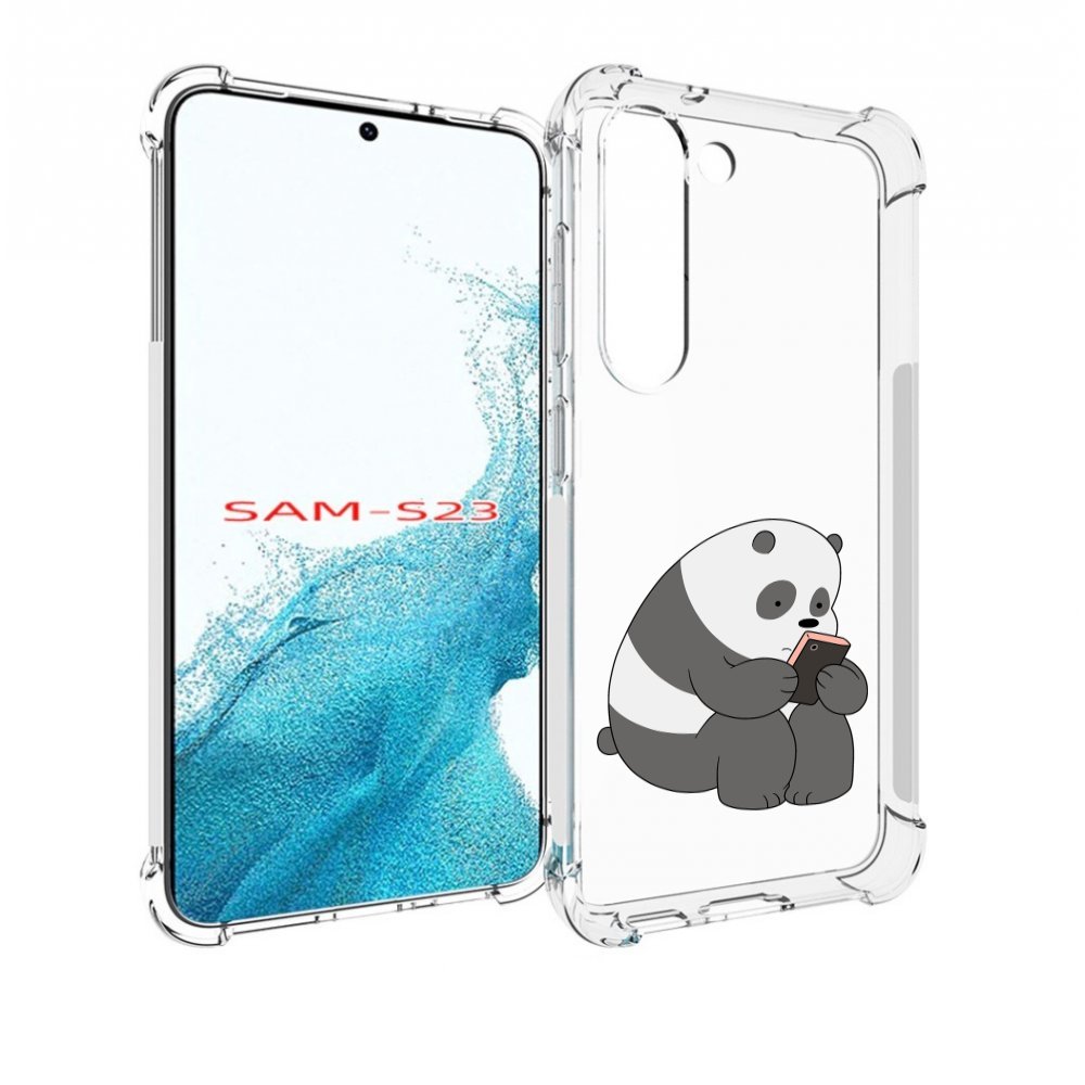 

Чехол MyPads панда-в-телефоне для Samsung Galaxy S23, Прозрачный, Tocco