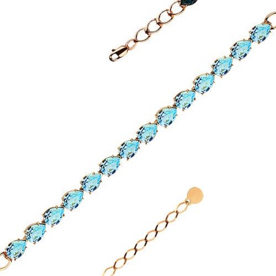 

Браслет из красного золота с 14 топазами 16,5 см Master Brilliant 08-1-139-0100-010, 08-1-139-0100-010