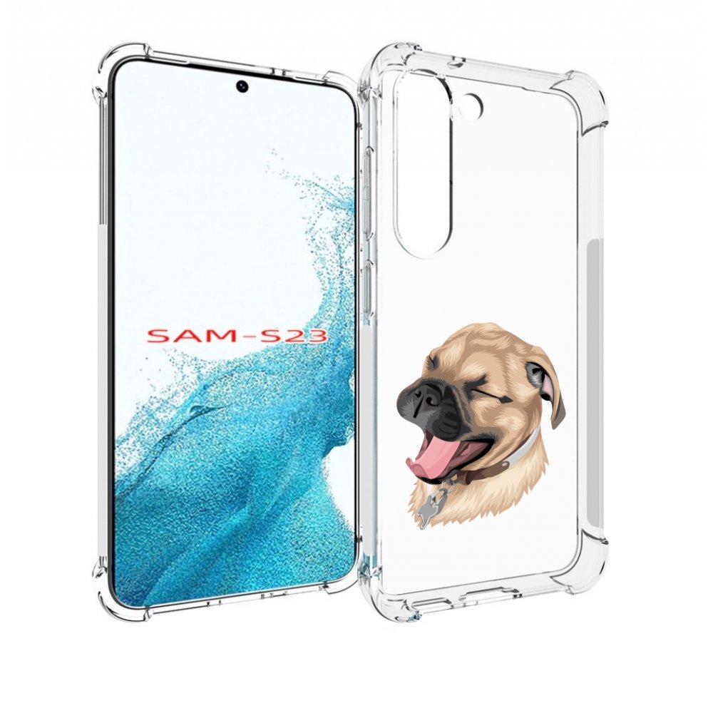 

Чехол MyPads очень-довольная-собака для Samsung Galaxy S23, Прозрачный, Tocco