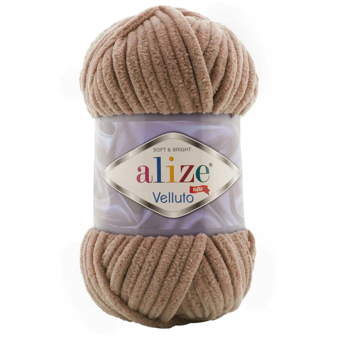 

ALIZE Пряжа "Velluto" 100% микрополиэстер 68м/100гр (329 табачно-коричневый), Velluto