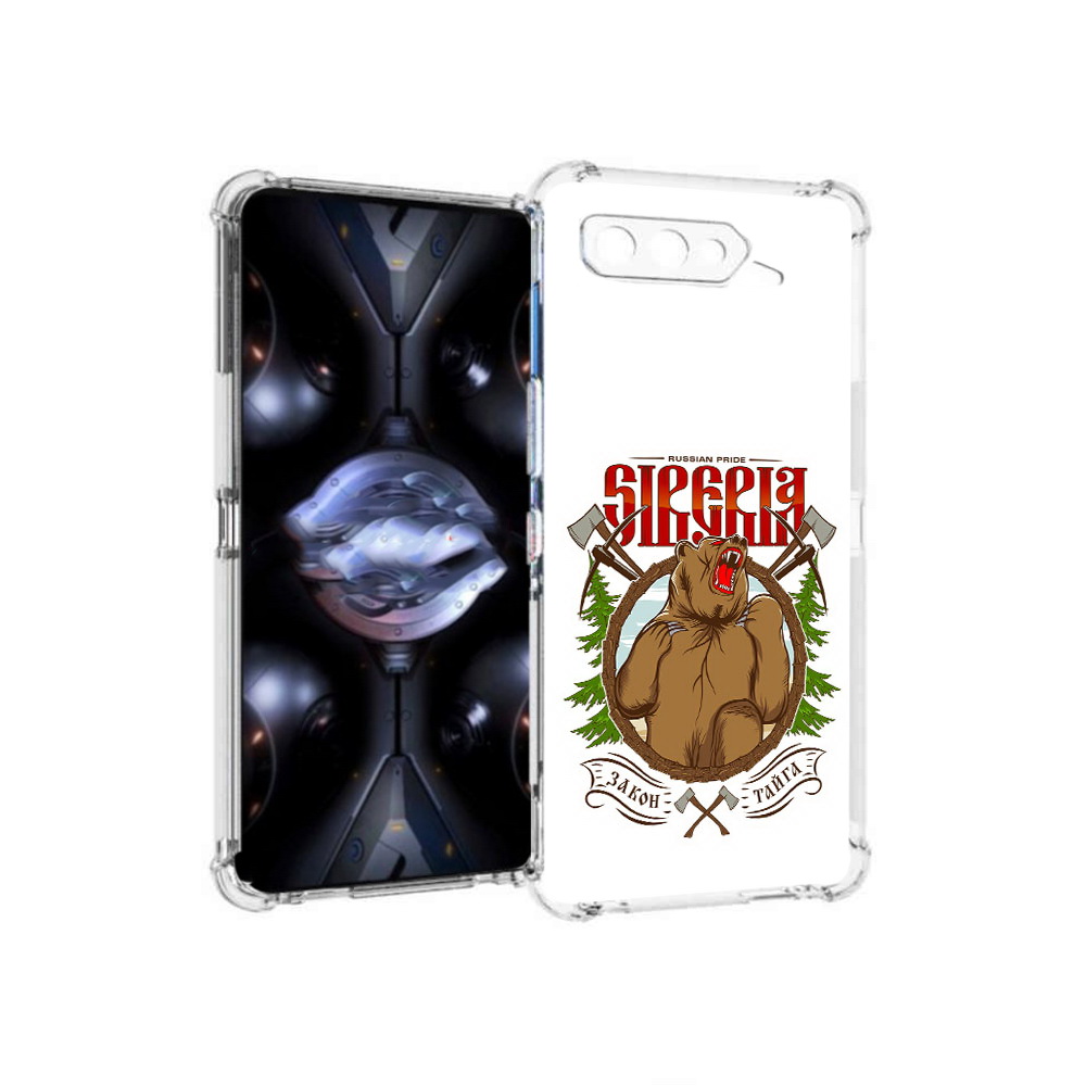 

Чехол MyPads Tocco для Asus ROG Phone 5 Pro Тайга, Прозрачный, Tocco