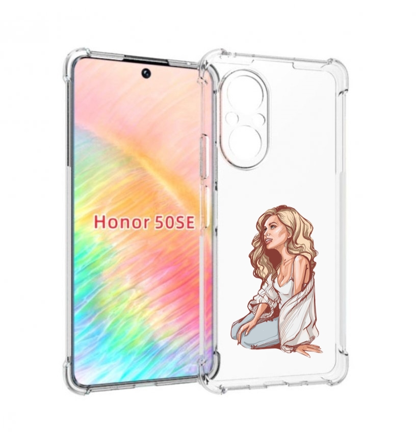 

Чехол бампер MyPads красивая-девушка-в-белом женский для Honor 5, Прозрачный, Tocco
