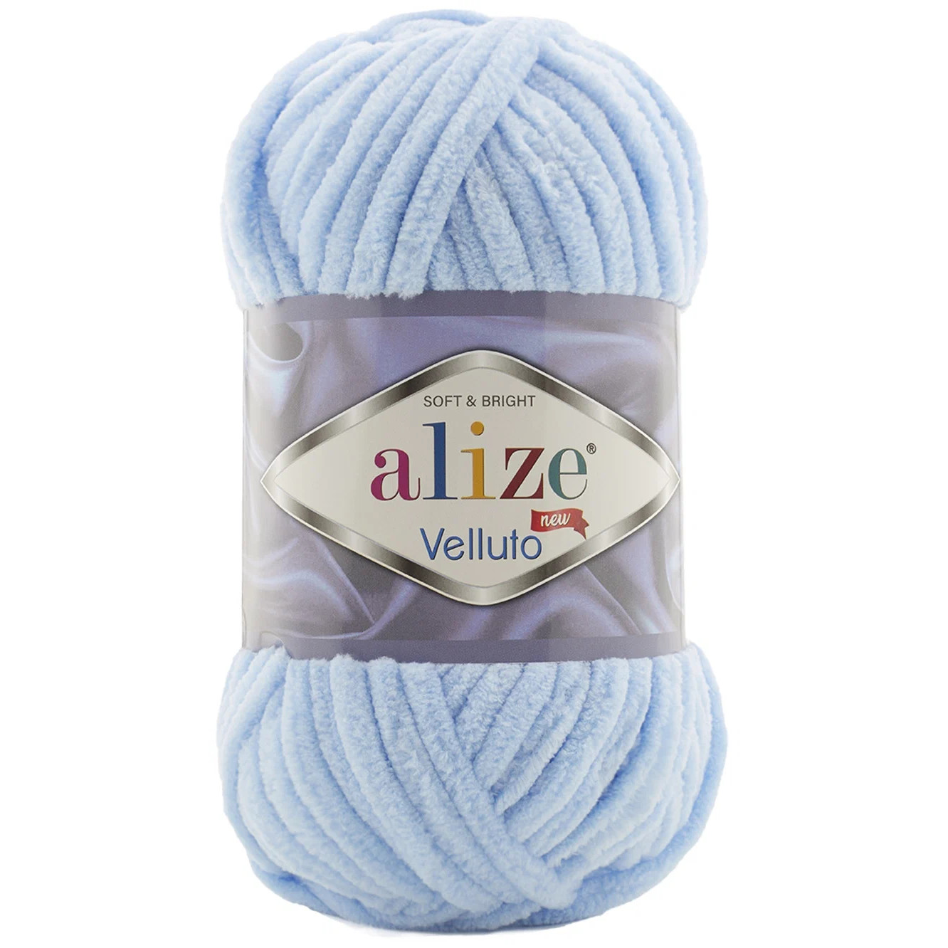 

ALIZE Пряжа "Velluto" 100% микрополиэстер 68м/100гр (218 св. голубой)