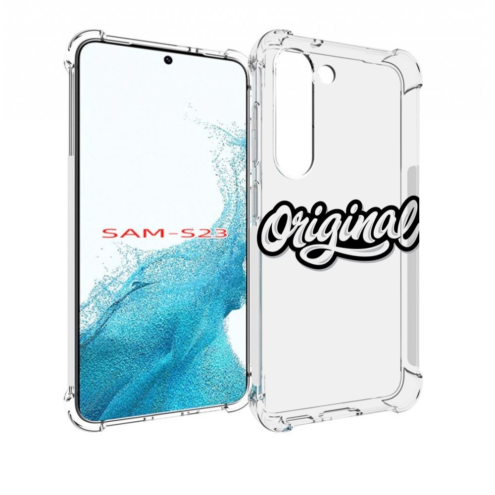 

Чехол MyPads оригинал-надпись для Samsung Galaxy S23, Прозрачный, Tocco