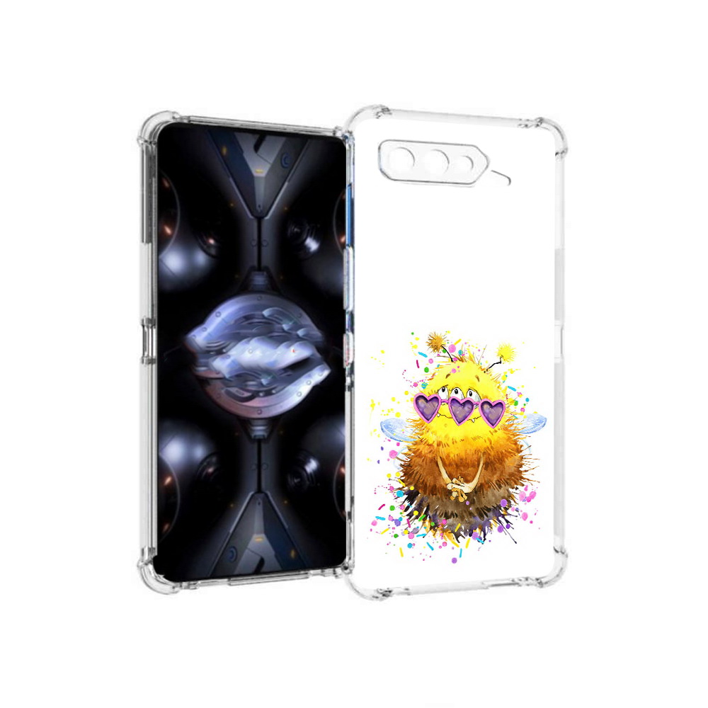 

Чехол MyPads Tocco для Asus ROG Phone 5 Pro Пушитый шмель, Прозрачный, Tocco