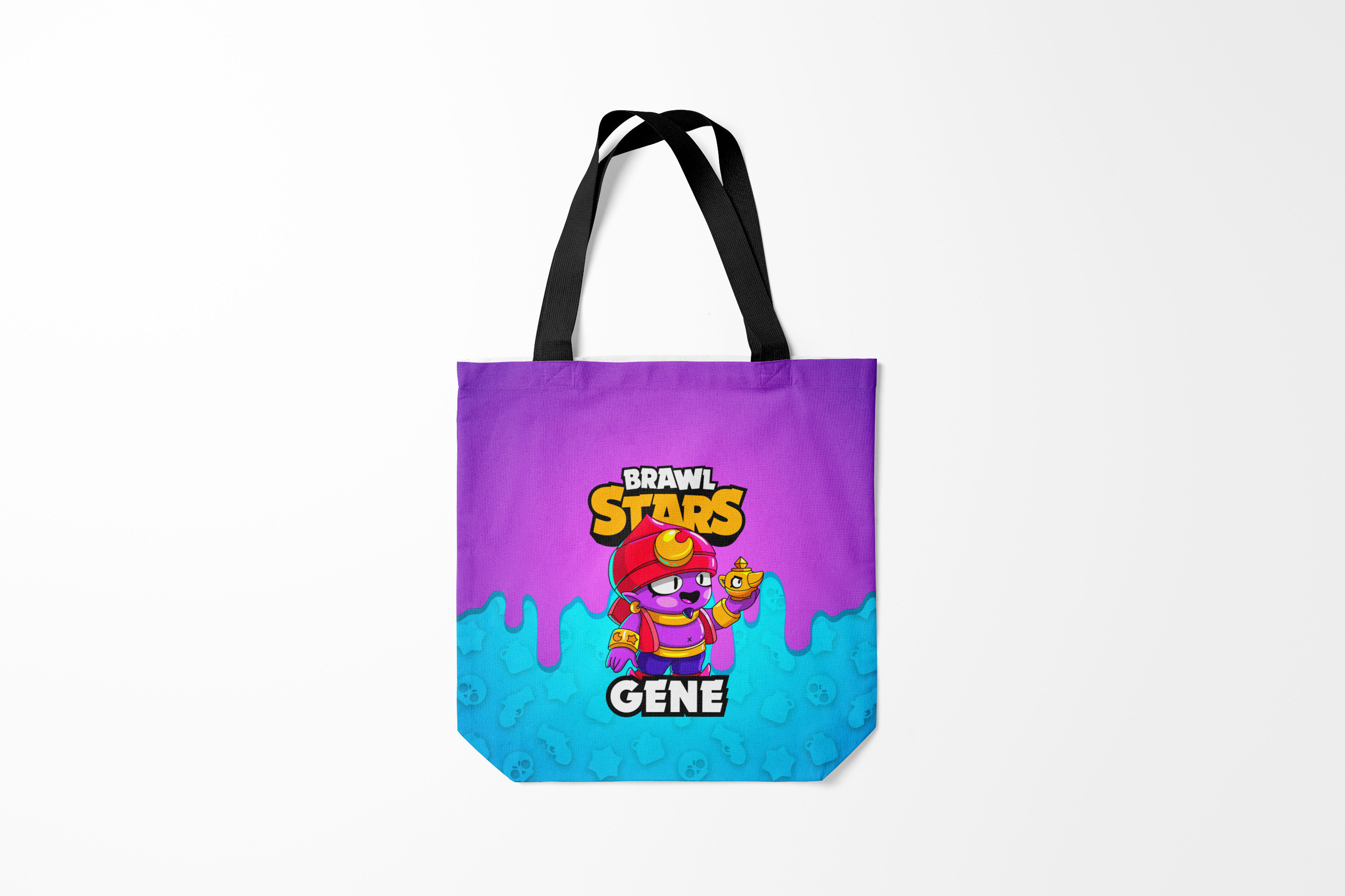 

Сумка шoппер унисекс Burnettie Brawl Stars GENE, голубой; фиолетовый, Brawl Stars GENE