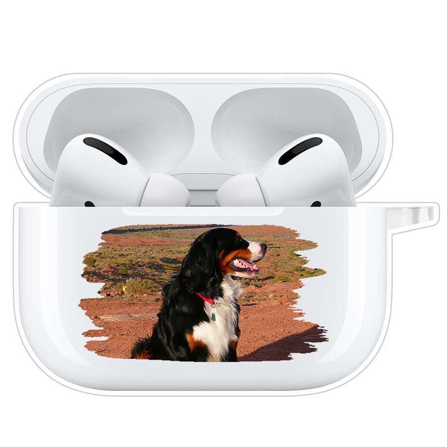 

Чехол Krutoff Clear Case для AirPods Pro Бернская овчарка, Прозрачный