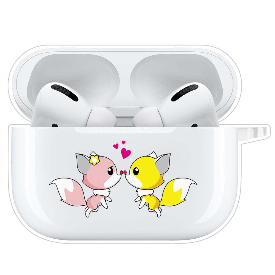 

Чехол Krutoff Clear Case для AirPods Pro Лисята, Прозрачный