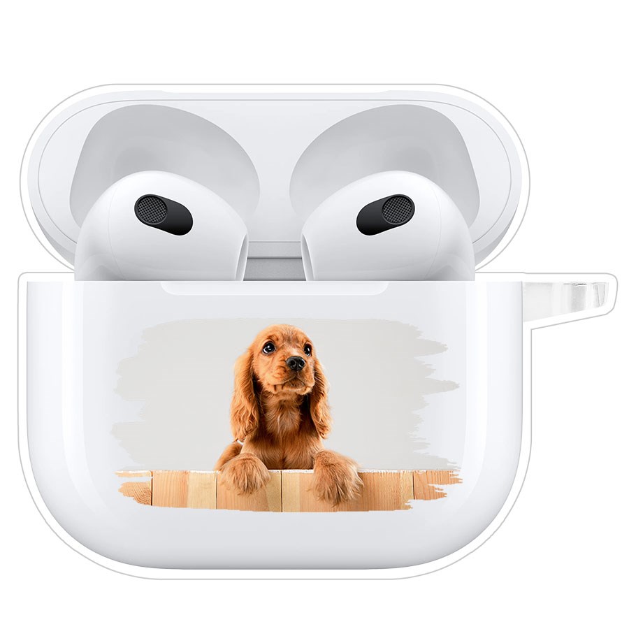 

Чехол Krutoff Clear Case для AirPods 3 Выходи играть, Прозрачный