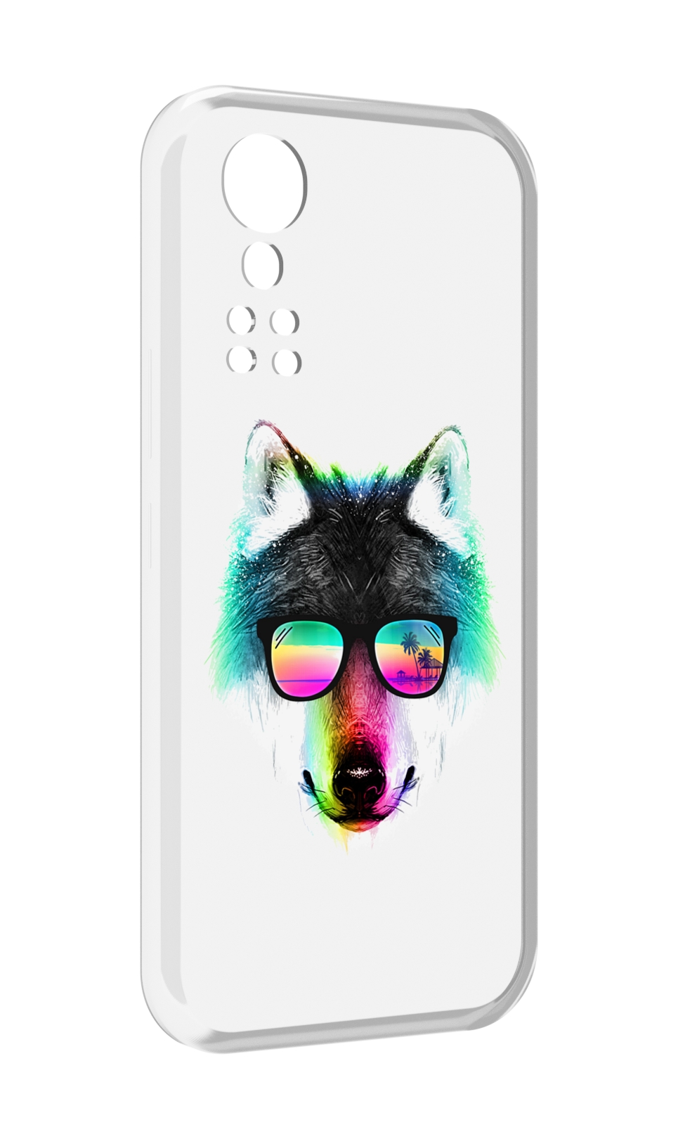 

Чехол MyPads радужный волк для ZTE Axon 30 5G / Axon 30S, Прозрачный, Tocco