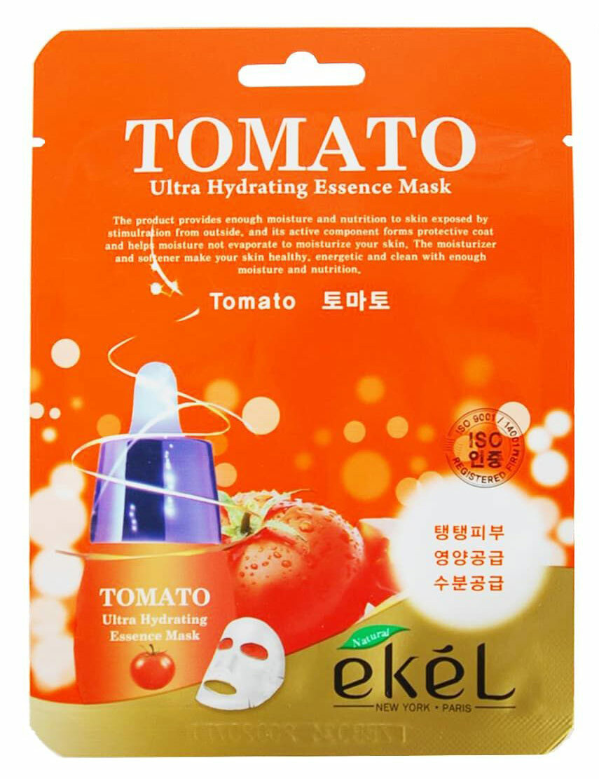 

Тканевая маска для лица Ekel Tomato Ultra Hydrating Essence Mask, 25 г х 5 шт.