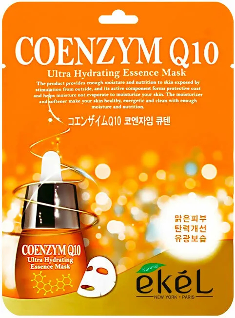 

Тканевая маска для лица Ekel Coenzym Q10 Ultra Hydrating Essence Mask, 25г х5 шт.