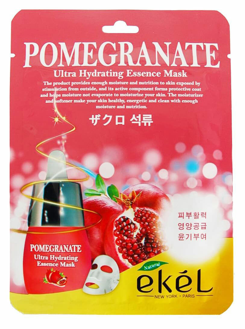 

Тканевая маска для лица Ekel Pomegranate Ultra Hydrating Essence Mask, 25 г х 10 шт.