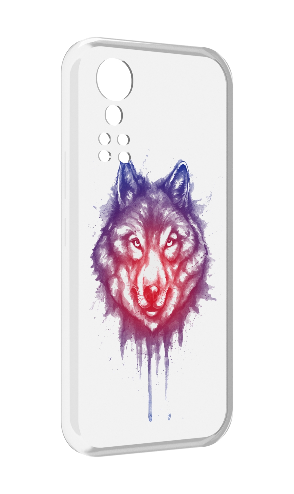 

Чехол MyPads пушистый волк для ZTE Axon 30 5G / Axon 30S, Прозрачный, Tocco