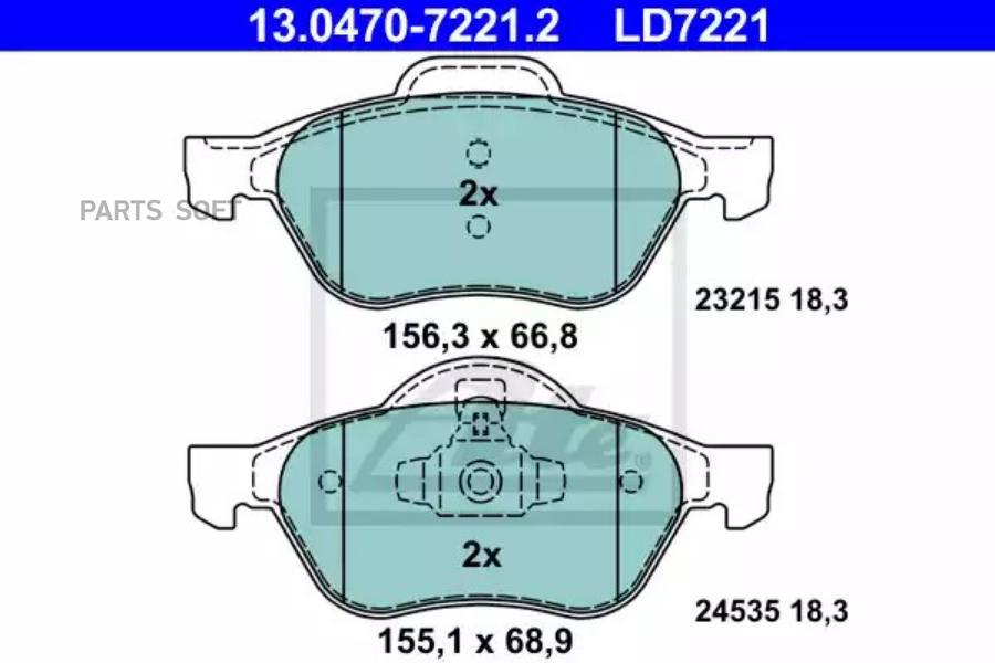 

Колодки Пер Ren Clio/Megane/Scenic 1.4-2.0/1.9Dci/2.0Dci 02- (Ceramic)