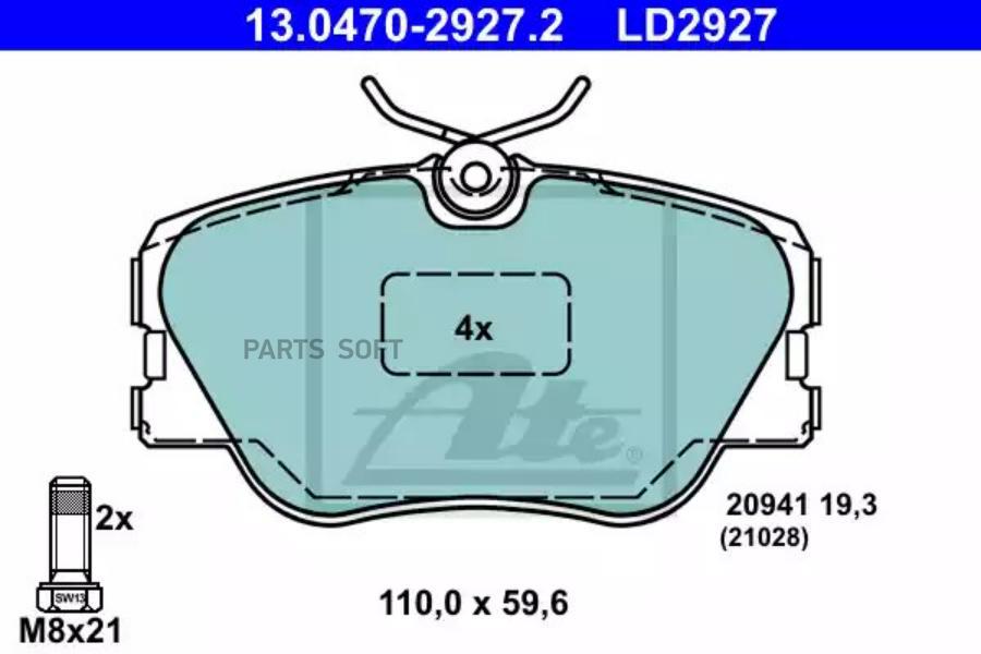 

Колодки Пер Mer W124 (Ceramic)