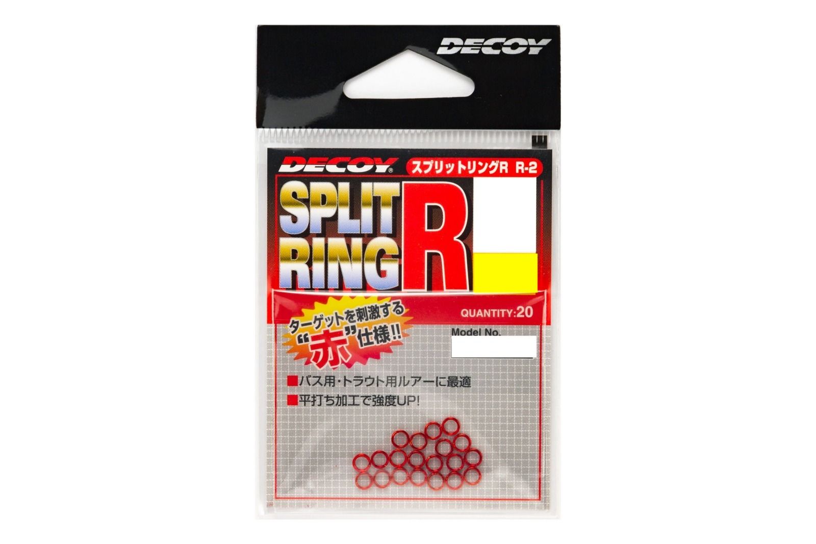 

Кольцо заводное Decoy R-2 Split Ring Light Class Red #00, Красный, R-2