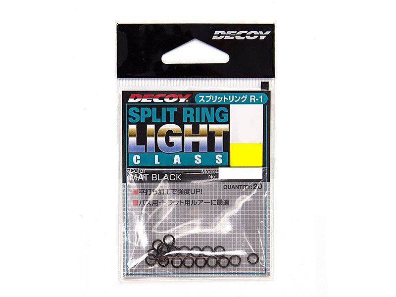 

Кольцо заводное Decoy R-1 Split Ring Light Class Black #3, Черный, R-1